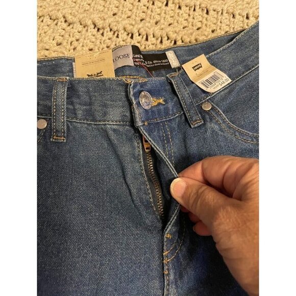 2 PAIR NWT Levis SilverTab Stay Loose Jeans 100% Cotton  Blue‎ Denim SZ 14R 27 - Picture 14 of 14